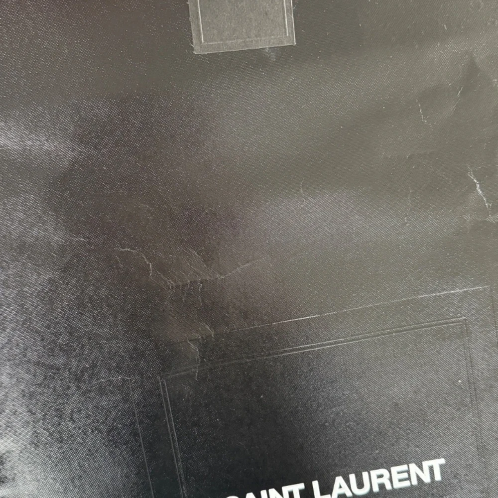 Authentic Yves Saint Laurent Shopping Bag 21x13 – Large Black Designer Packaging